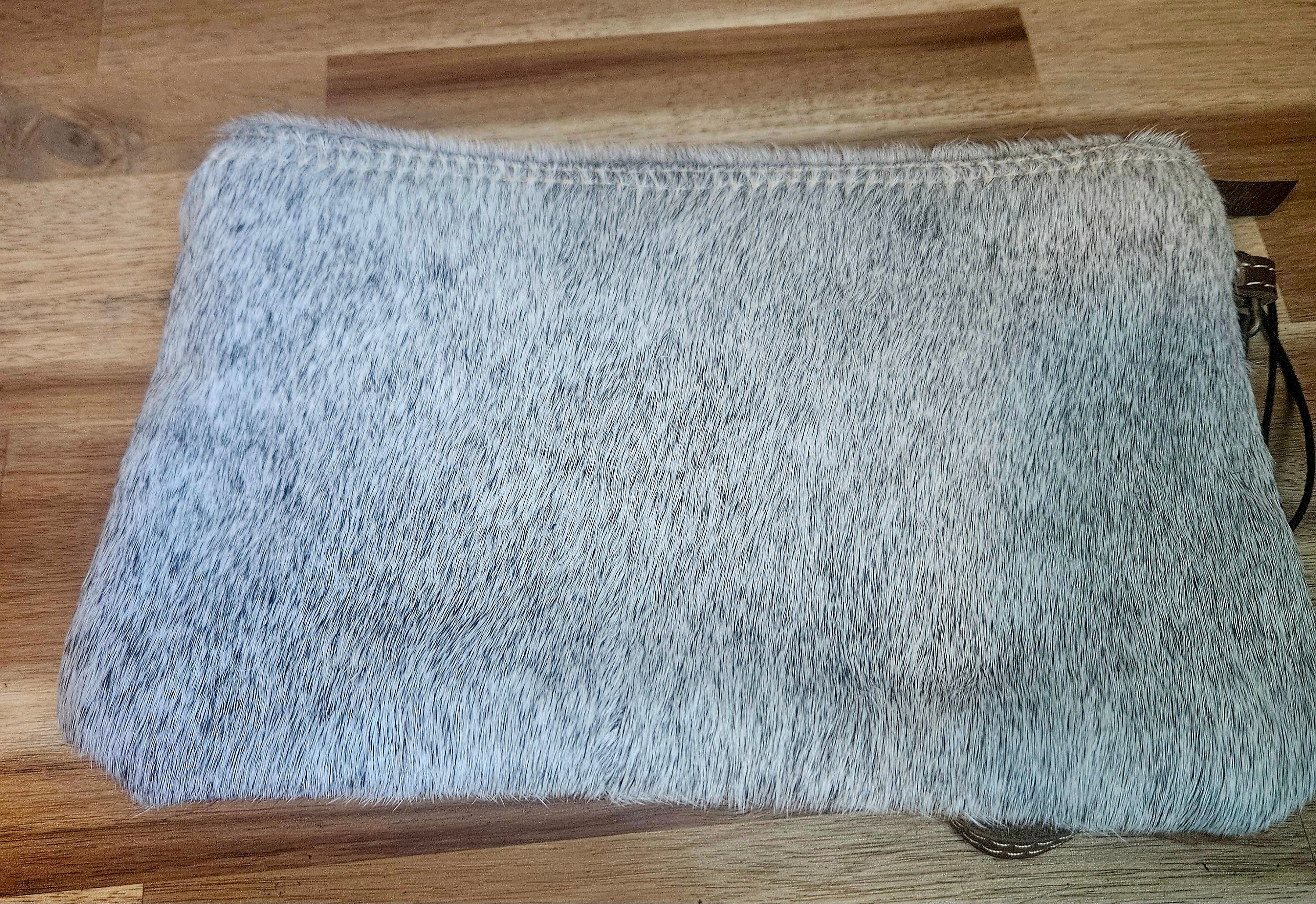 White & Brown Hairon Small Bag
