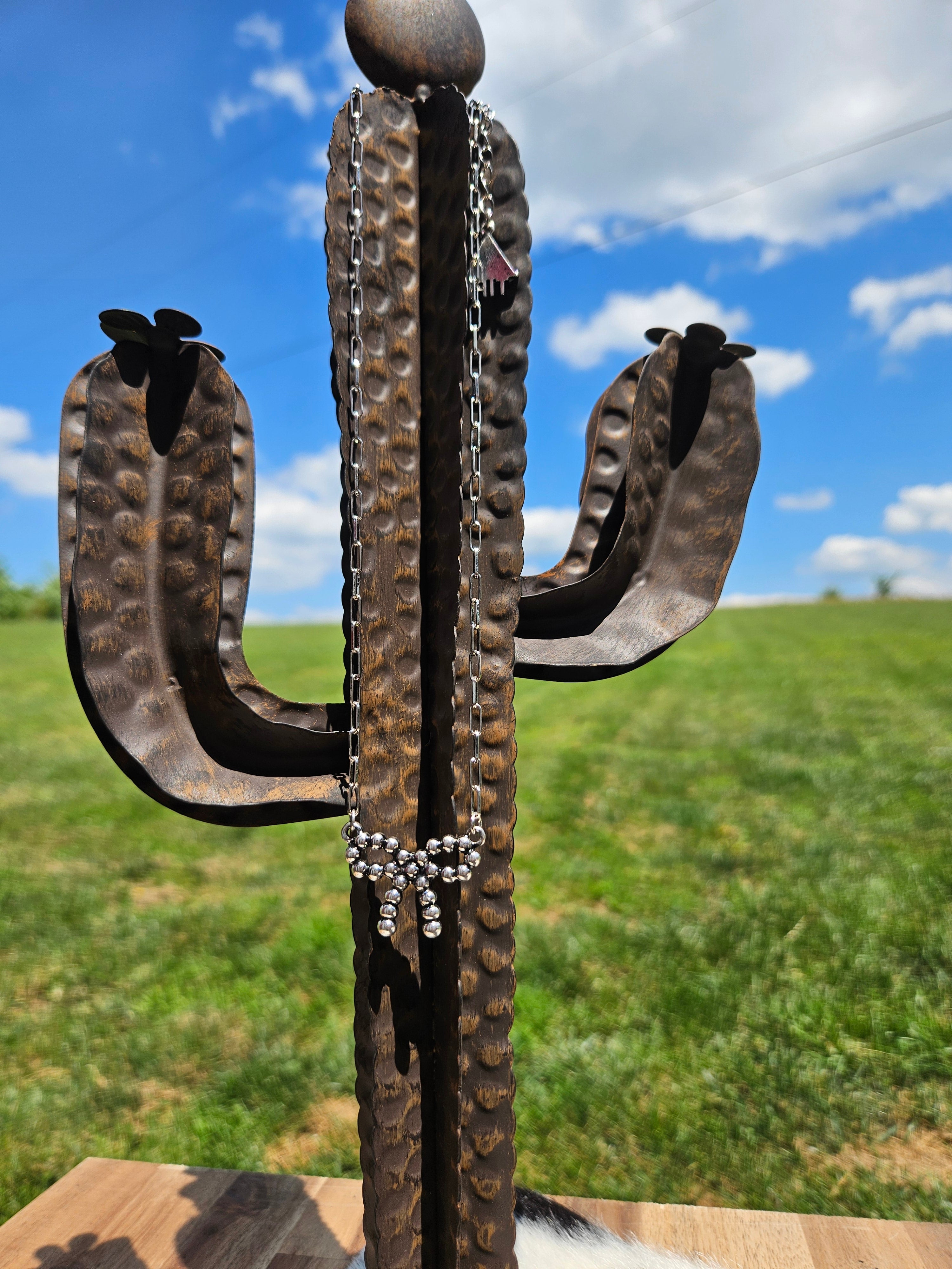 Western Navajo Style Pearl Coquette Bubble Bow Necklace
