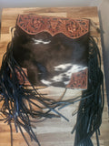 Tumbleweed Trail Fringed Hand-Tooled Bag